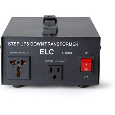 Step Up/Down LiteFuze convertingbox 1000-Black 1000 Watt Auto Voltage Converter Transformer Light Weight 